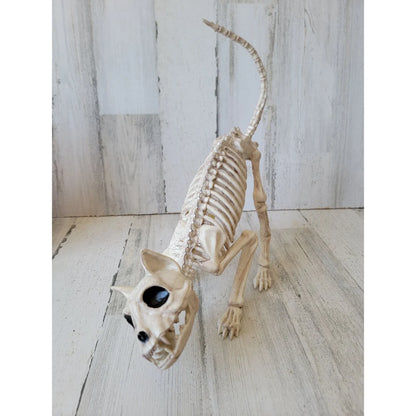 Fake Animal Skeleton Model Halloween Decor Dog Bat Spider Scorpion Cat Skeleton Scary Pendant Props Haunted House Accessories