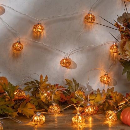 Pumpkin Horror Eyeballs LED String Lights Portable USB 20 40 Leds Halloween Party Decoration For Home bar Atmosphere Decor