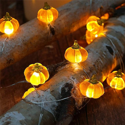 Pumpkin Horror Eyeballs LED String Lights Portable USB 20 40 Leds Halloween Party Decoration For Home bar Atmosphere Decor