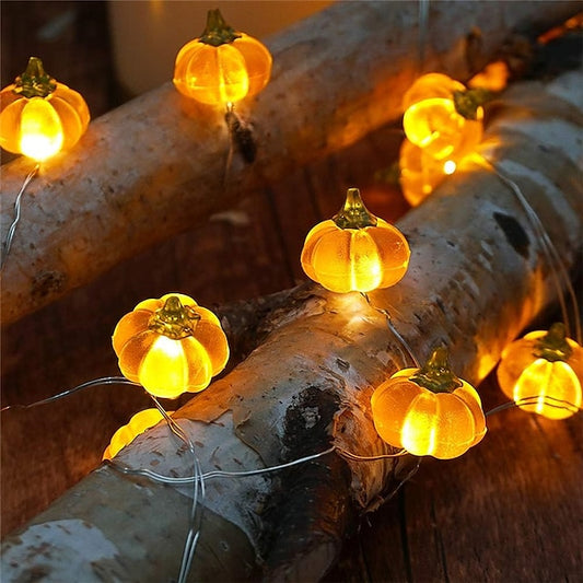 Pumpkin Horror Eyeballs LED String Lights Portable USB 20 40 Leds Halloween Party Decoration For Home bar Atmosphere Decor
