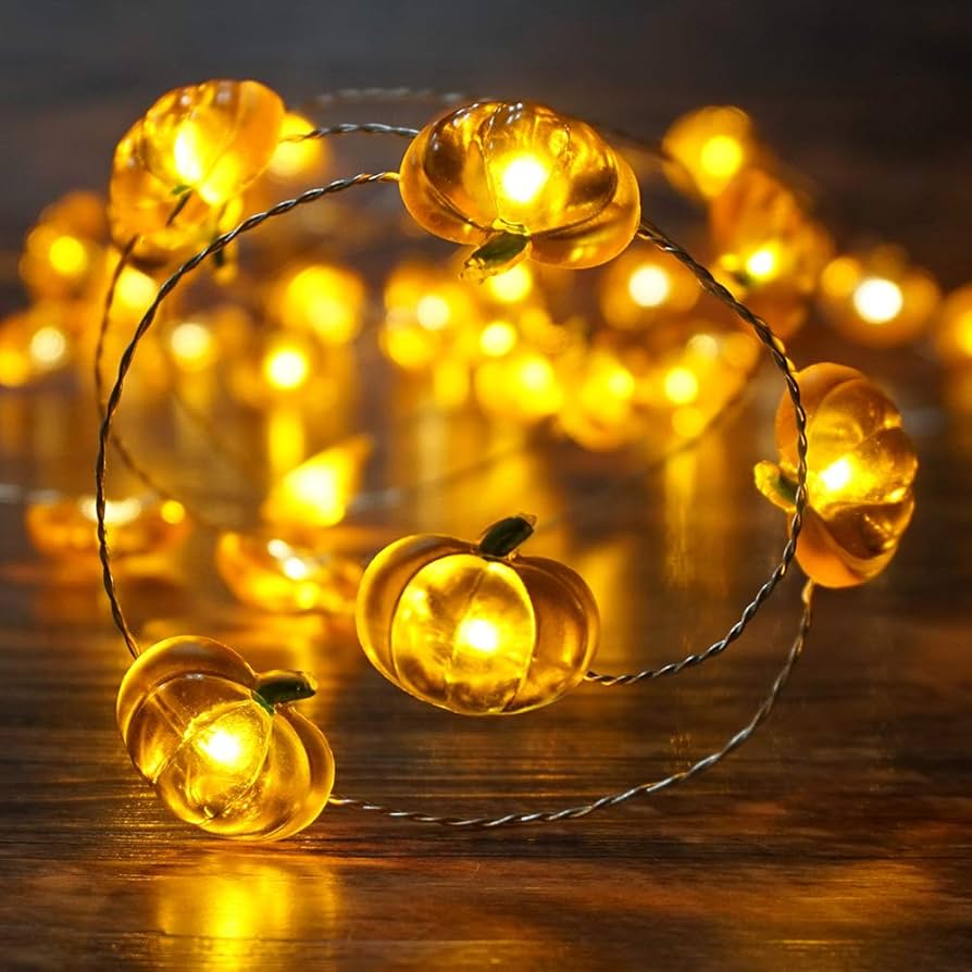 Pumpkin Horror Eyeballs LED String Lights Portable USB 20 40 Leds Halloween Party Decoration For Home bar Atmosphere Decor