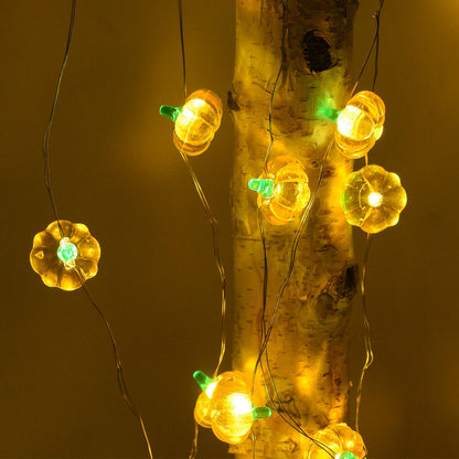 Pumpkin Horror Eyeballs LED String Lights Portable USB 20 40 Leds Halloween Party Decoration For Home bar Atmosphere Decor